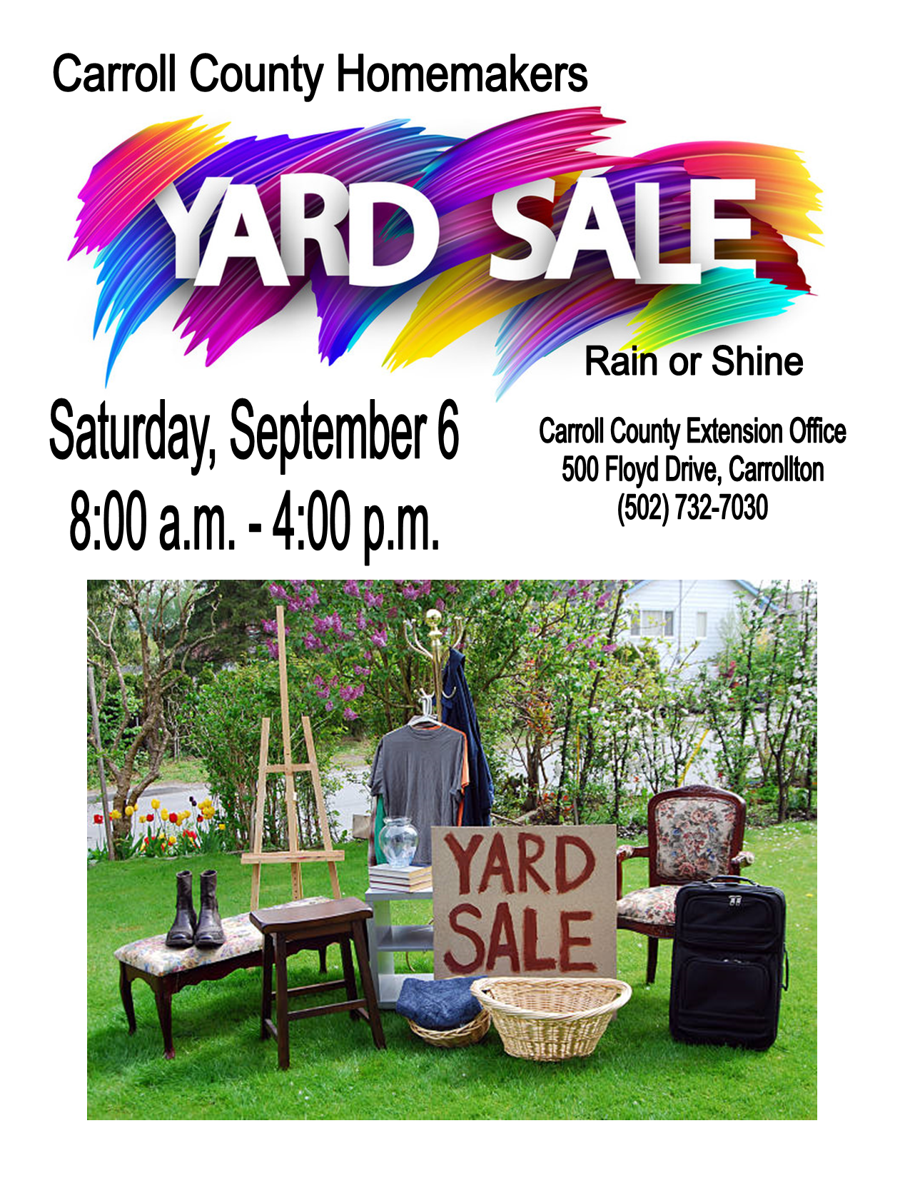 2025 Homemakers Yard Sale